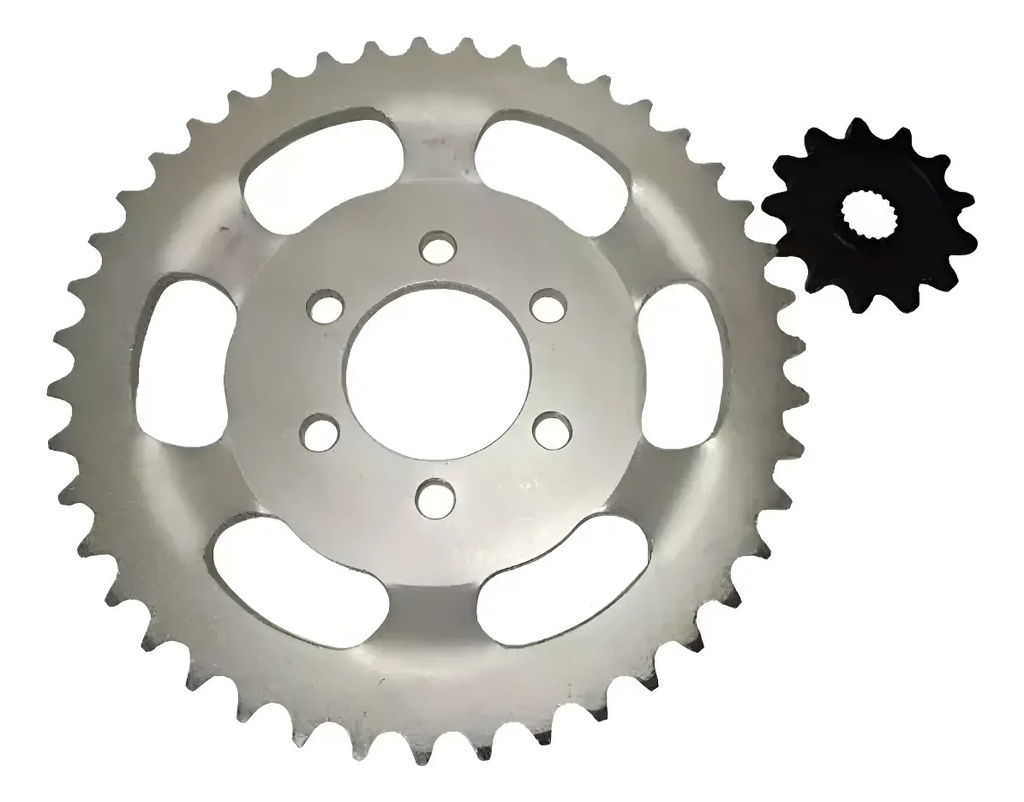 [KTR152] Kit Corona Y Piñon Benelli Tnt 250 Calidad Original Rpm Gris