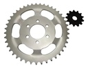 Kit Corona Y Piñon Benelli Tnt 250 Calidad Original Rpm Gris