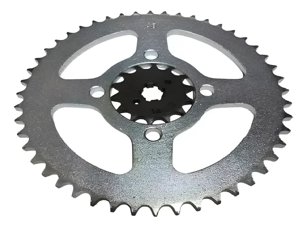 Kit Transmision Piñon Y Corona Xtz 125 48t 14t   Rpm Gris