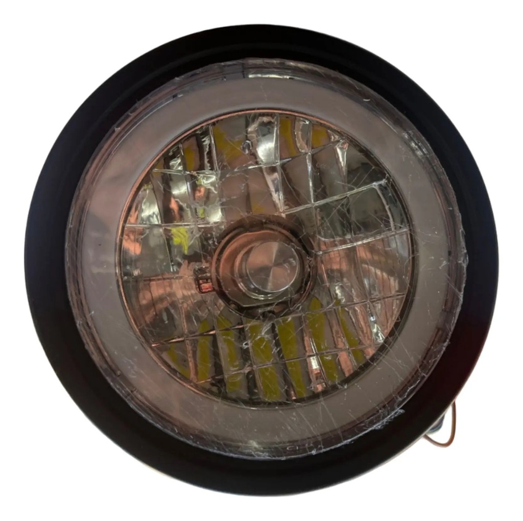 Faro Optica Delantera Moto 16.5 Cm Luz Led Rpm