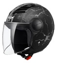 Casco Moto Abierto Ls2 562 Airflow Snake Negro Mate Rpm