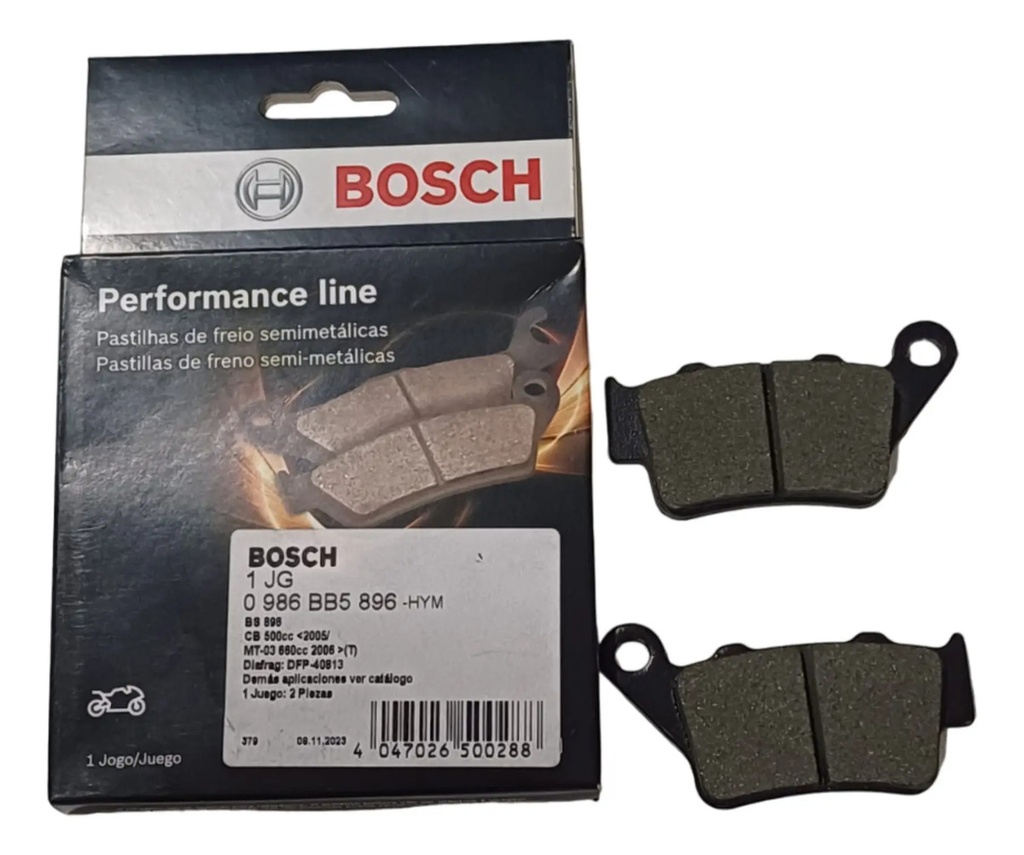 Pastillas Freno Bosch  Trasera Bajaj Rouser Ns 200 Duke  200