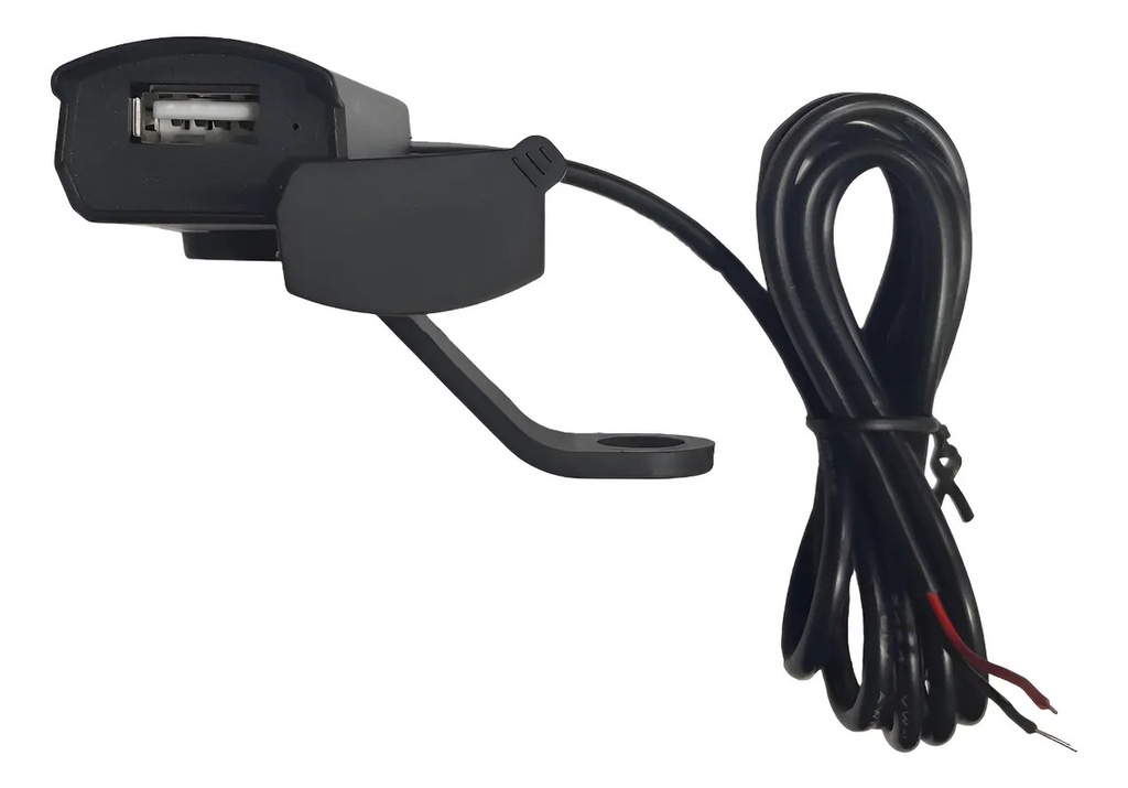 [ACS001-2] Cargador USB 12V con Soporte a Espejo y Luz Indicadora
