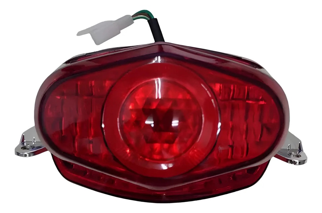 [MOT-NAV18] Farol Trasero Honda Navi Nva 110 Calidad Original Rpm Derecho/pasajero Rojo