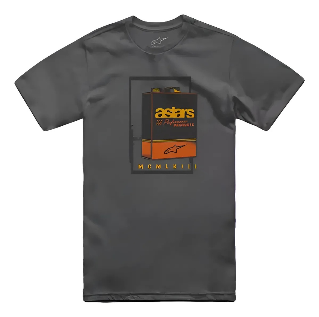 Remera Hombre Manga Corta Moto Alpinestars Rpm S Gris Galun Csf Tee