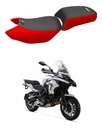 Funda Asiento  Fmx Benelli Tnt 502 Tkr  Negra Roja Lisa Rpm Negro/rojo