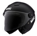 Casco Abierto Mac Beat Para Moto Urbano  Negro Mate Xl Liso