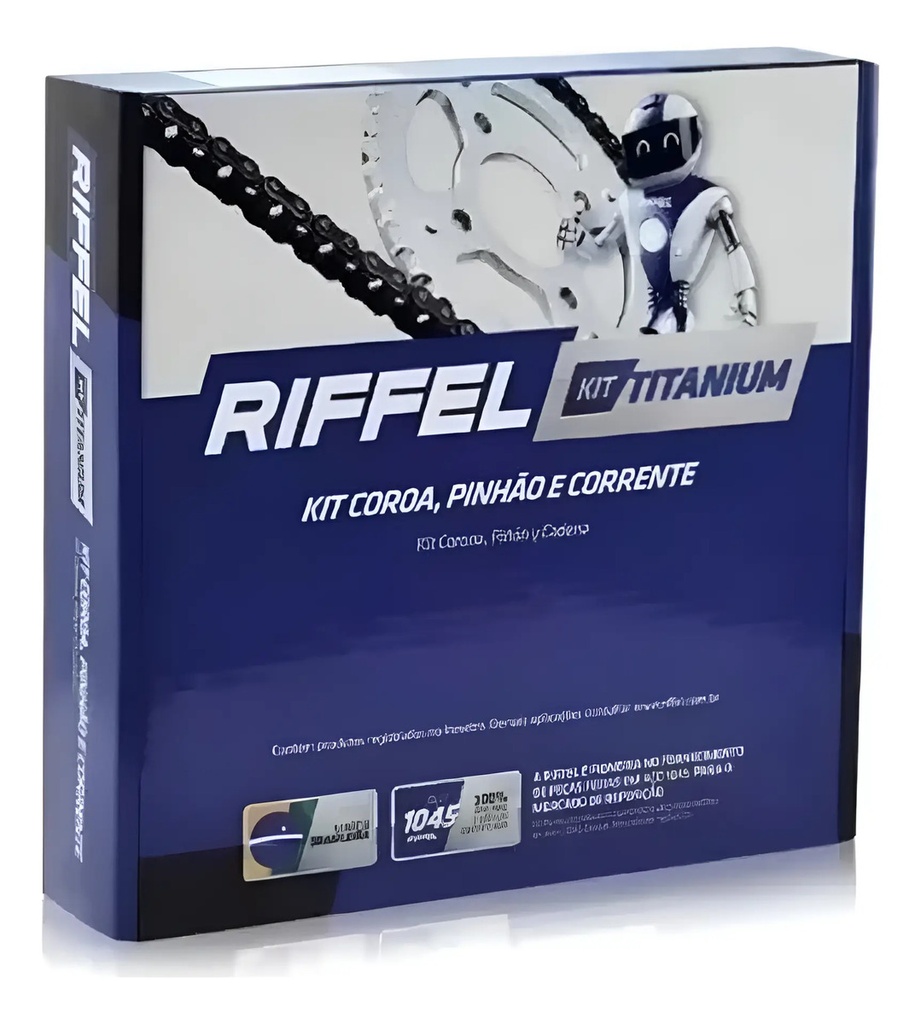 Transmision Riffel Hero Hunk 150 Piñon Corona Y Cadena Gris