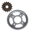 Kit Corona  Y  Piñon  Honda  Glh  150  Gaucha   Rpm Plata