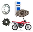 Transmision Honda Xr Tornado 250 46/13 Con Cadena Riffle 44/13 Kit