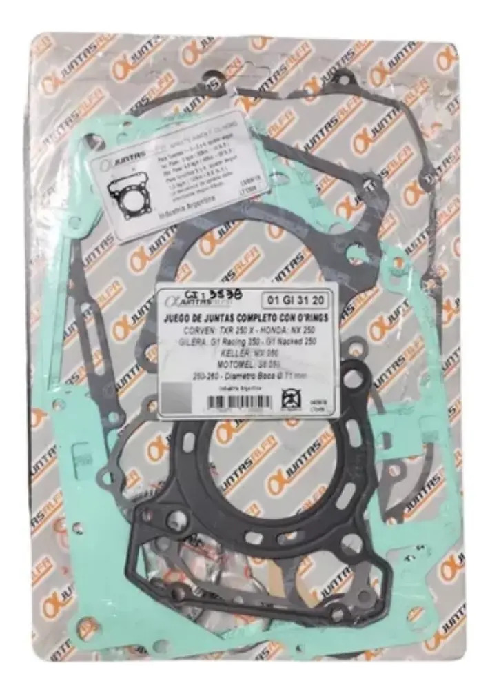 Juego Juntas Gilera G1 Nx 250 Keller Mx 260 Boca 0 71 Mm