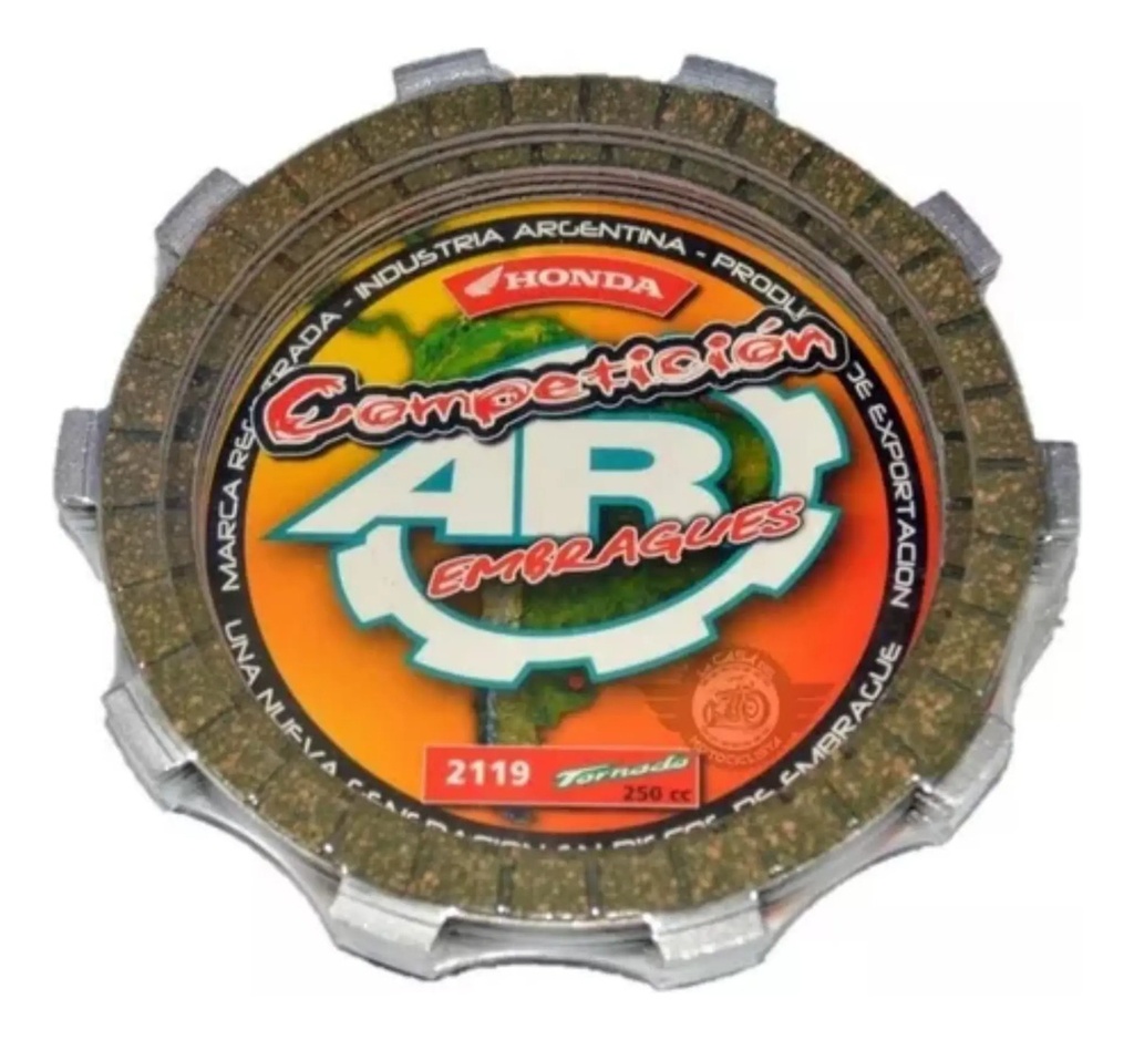 Discos De Embrague Honda Xr 250 Tornado Competicion Ar Rpm