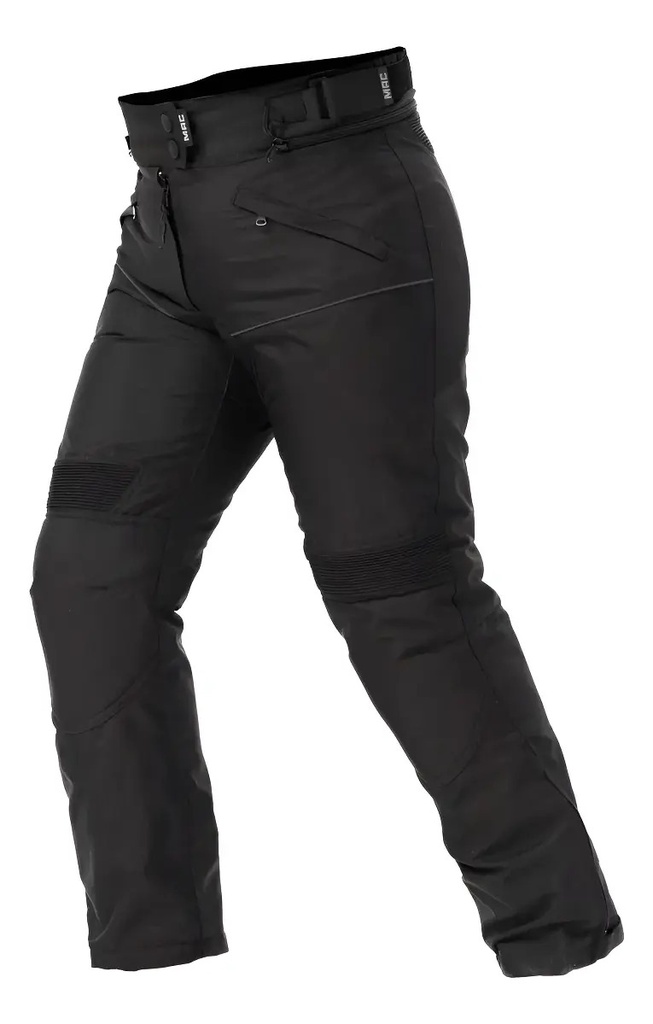 Pantalon Moto Mujer Mac Cardinal Cordura Protecciones Rpm Negro Xs