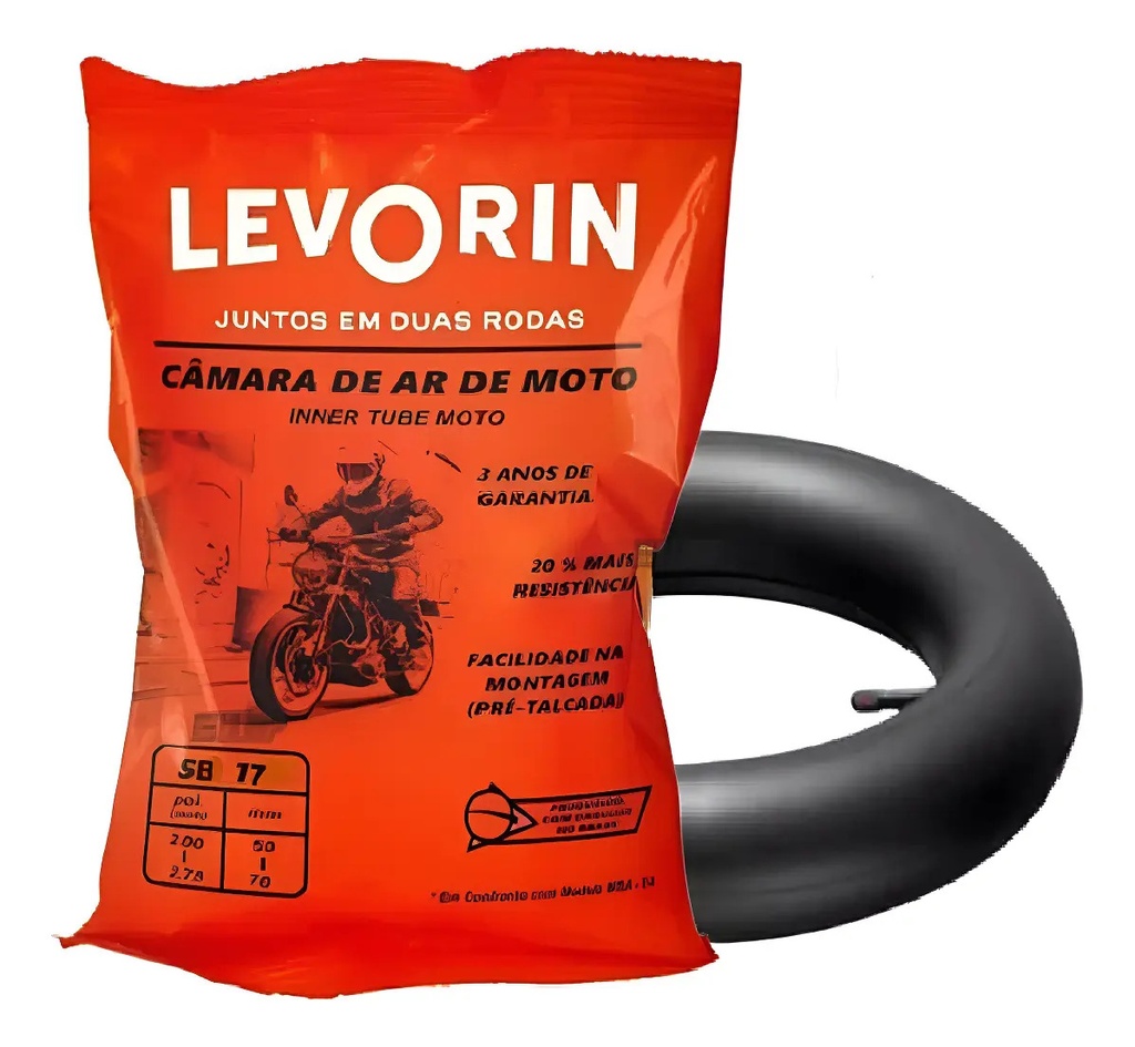 [LEVORIN507017] Camara Levorin 250 275 X 17 Trasera 110 New Wave  Rpm Dunlop