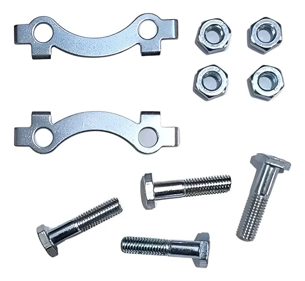 [TOR021] Kit Tornillos Seguros De Corona Suzuki Gixxer 150 Rpm Plateado