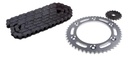 Kit Transmision Honda Xr 150 Xr 125 Bross  Cadena Reforzada Gris