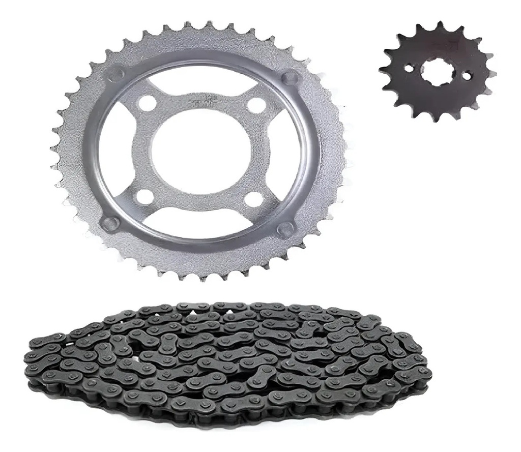 Kit Transmision Corona Piñon Cadena Honda Glh 150 44/14 Gris