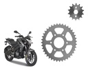 Kit Corona Y Piñon Bajaj Ns 200 39 - 14  6 Agujeros Gris