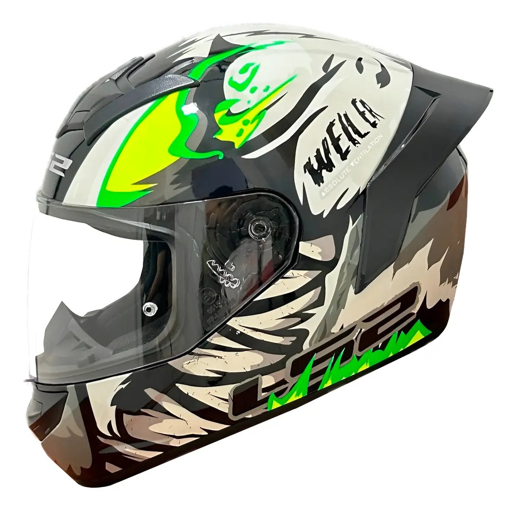 Casco Integral Rookie Moto Ls2 352 Rookie Weiler Spoiler Rpm
