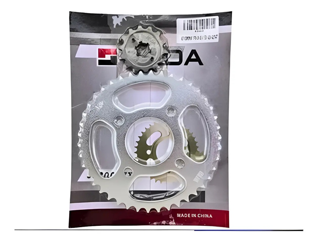 Kit Corona Y Piñon Bajaj V 150 42/14 Calidad Original Rpm Plata