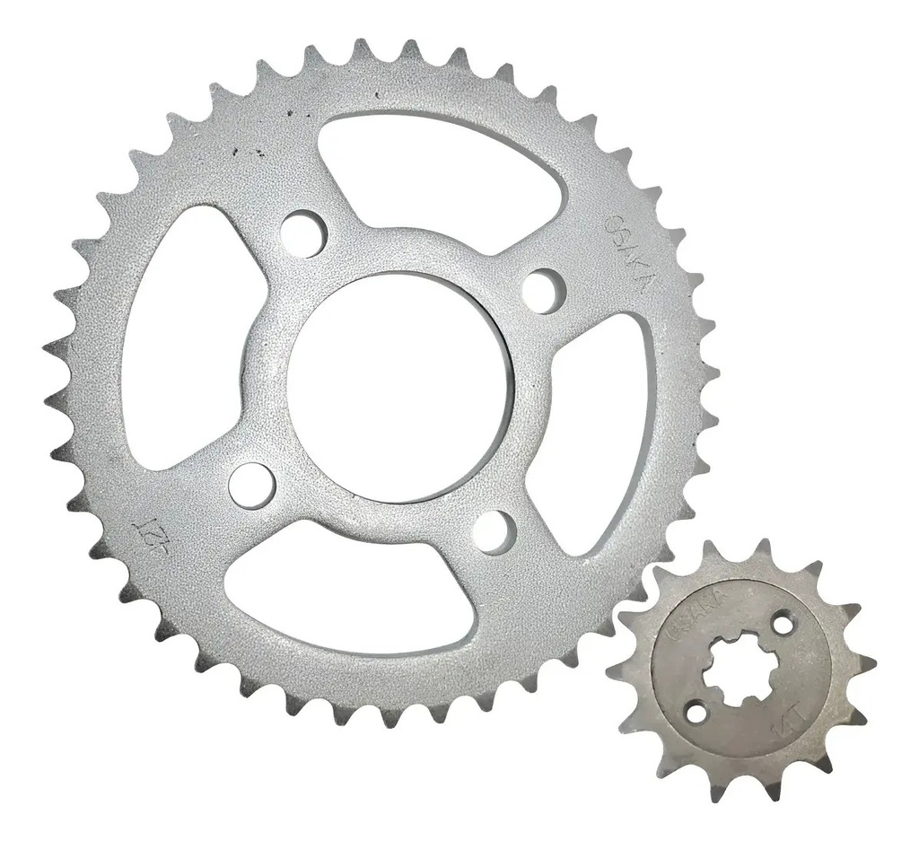 [MOT-BJ135072] Kit de Corona y Piñon 42-14 Bajaj Rouser 135 NS 125 NS 150 NS 160