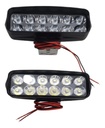 Juego Faros Auxiliares Led Rectangular 12 Led Rpm