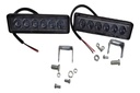 Kit Faros Auxiliares Led  Rectangular 6 Led X Par  Rpm