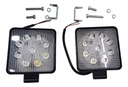 Kit Faros Auxiliares Led 9 Cuadrado  X Par  Rpm