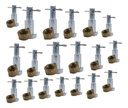 Kit Bulon Tornillo Porta Zapata Cg 150 S2 / Titan 125 X20 Plateado
