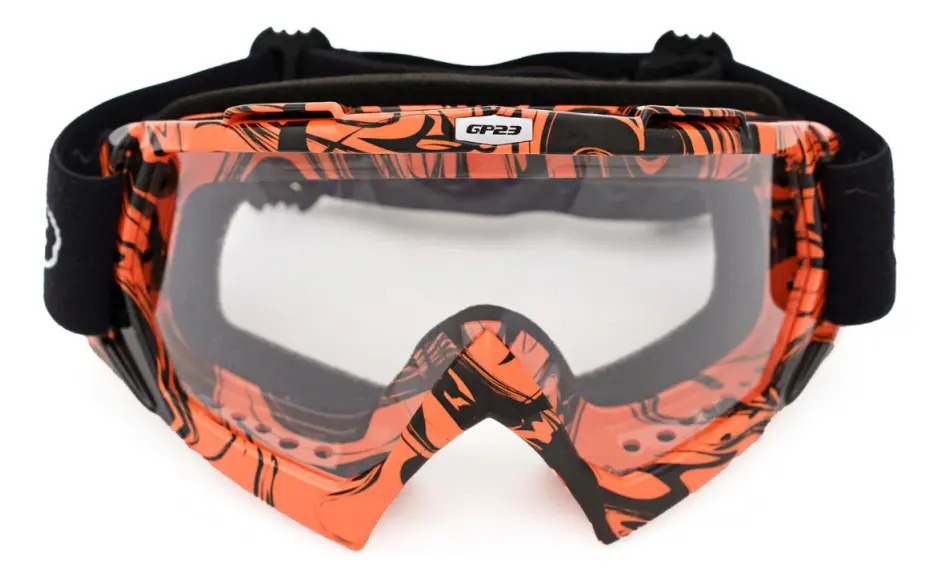 [7798354555538] Antiparra Trasparente Motocross Enduro Punto Extremo Rpm Naranja Transparente Único