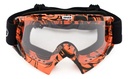 Antiparra Trasparente Motocross Enduro Punto Extremo Rpm Naranja Transparente Único