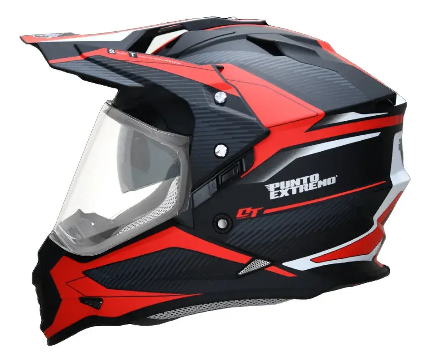 Casco Moto Cross Mx632 Dakar Visor Punto Extremo Rpm
