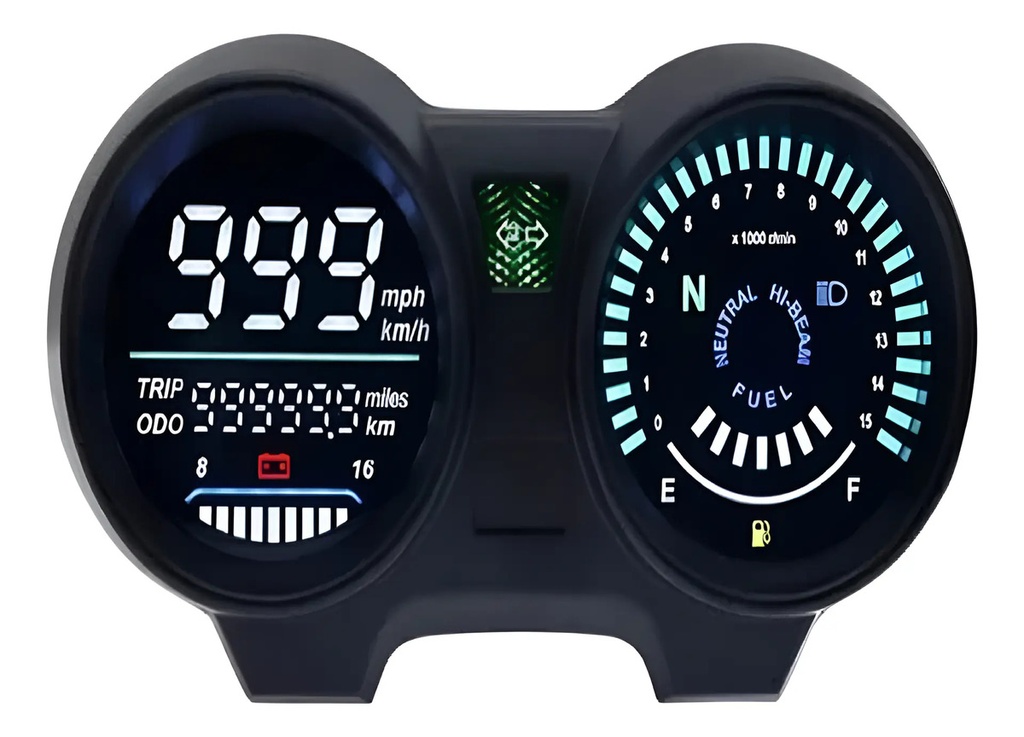 [1556/00029-038] Tablero Velocimetro Honda Titan Cg 150 Digital Rpm Negro