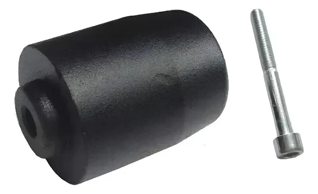 Puntera Contrapeso Manubrio Bajaj Rouser 135 180 220 D Metal Negro