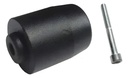 Puntera Contrapeso Manubrio Bajaj Rouser 135 180 220 D Metal Negro