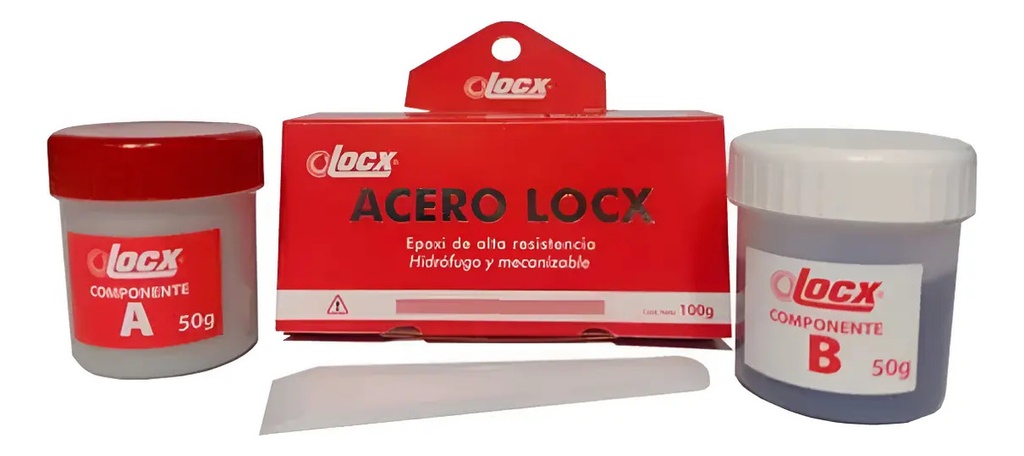 Locx || Pegamento Epoxi Alta Resistencia Acero Locx N/a