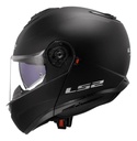 Casco Moto Rebatible Ls2 908 Strobe 2 Doble Visor Rpm Negro Solid Mate Xl