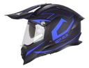 Casco Moto Enduro Cross Gp23 Cr800 Azul Mate Doble Visor