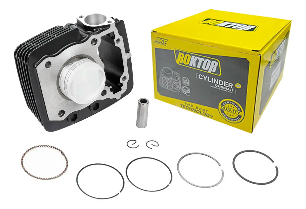 Kit Cilindro Completo Negro Moto Honda Glh 150 Gaucha Roktor
