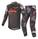 Conjunto Equipo Motocross Alpinestars Racer Tactical 32 Rpm 32 Rojo/gris