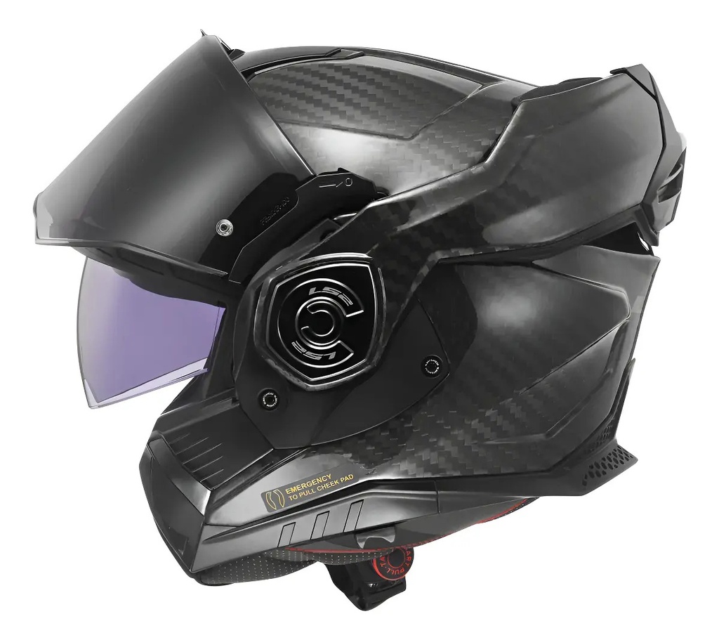 Casco Moto Modular Rebatible Ls2 Advant Doble Visor Rpm Negro Xc Solid Mate M