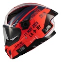 Casco Integral Axxis Panther Passenger C5 Brillante Doble Visor Rojo M
