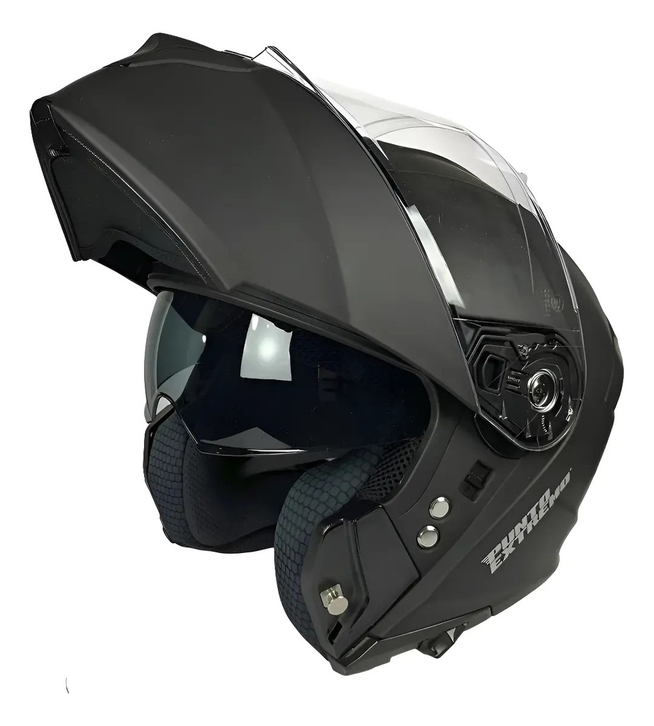 Casco Rebatible Modular Punto Extremo Way 935 Negro Rpm Negro Mate Way Brillante Xl