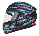 Casco Moto Integral Punto Extremo Fast 978 Celeste Rpm