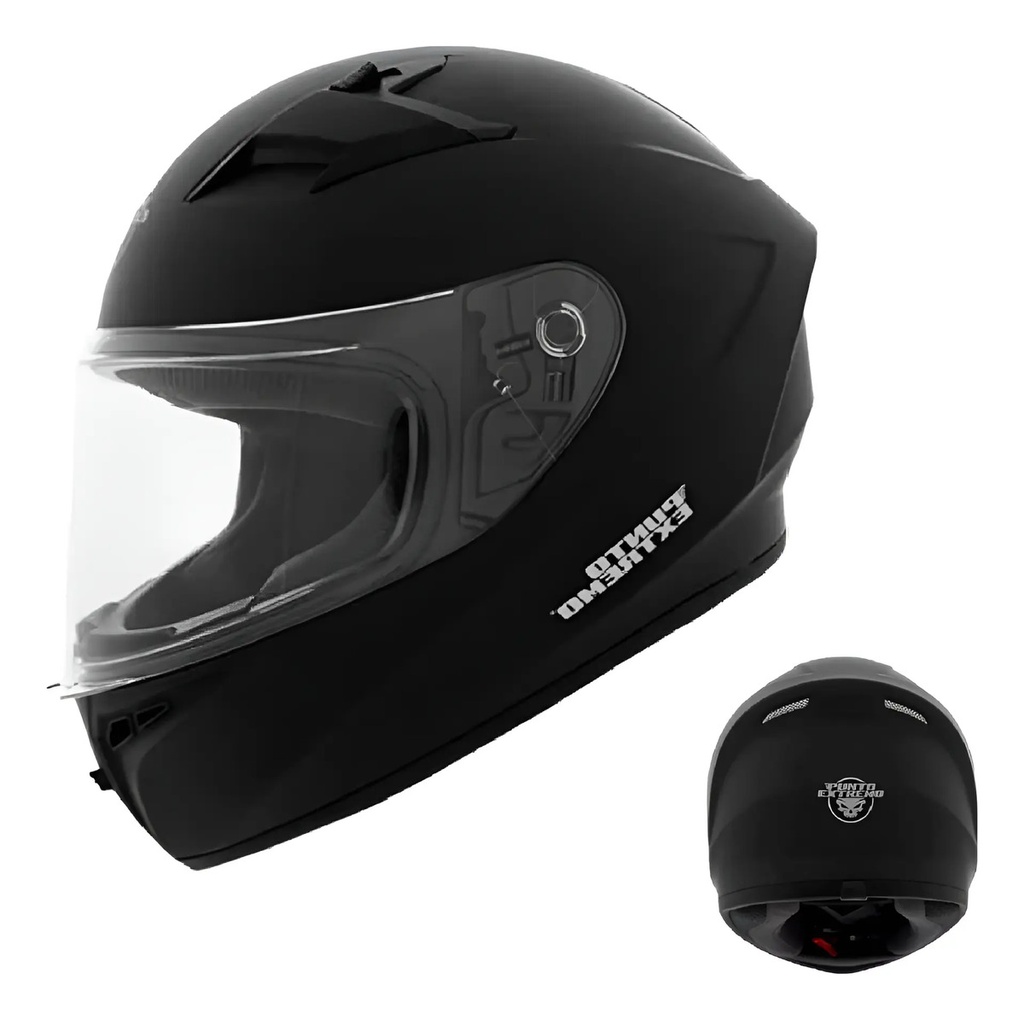 Casco Moto Integral Punto Extremo Fast 978 Negro 
