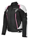 Campera Moto Punto Extremo Pk-02 Con Protecciones Rpm Rosa Blanco Cordura Xl
