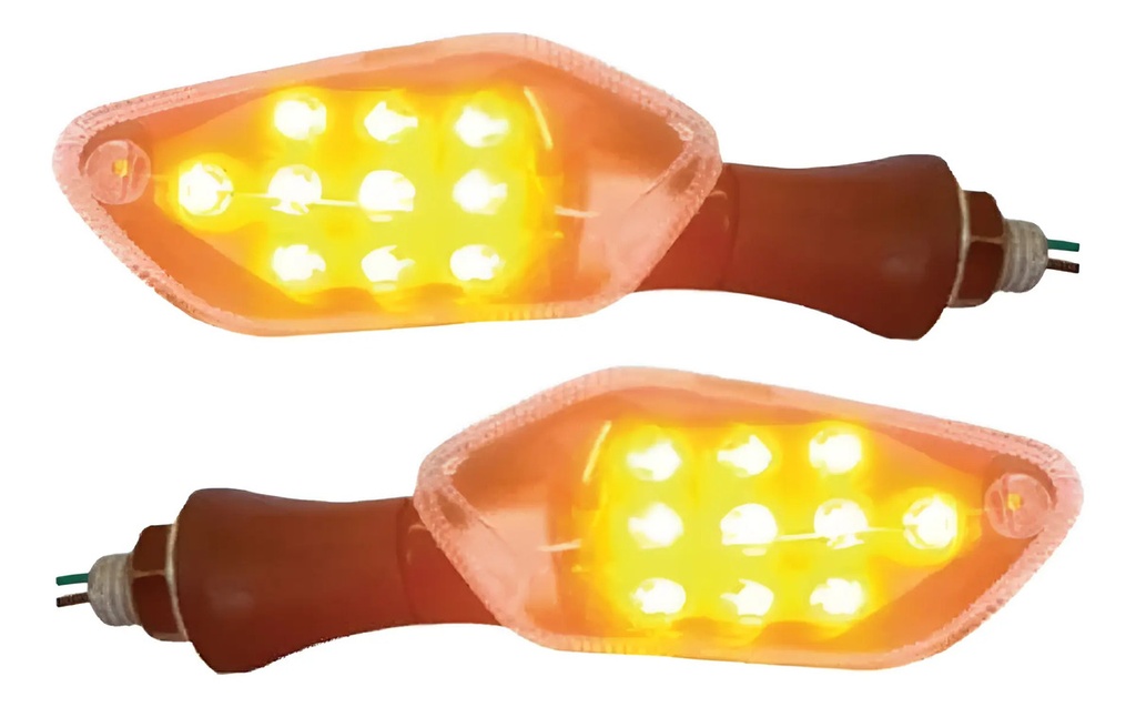 Giros Gvs Mini Cb 300 R Por Par Led Cristal Ámbar