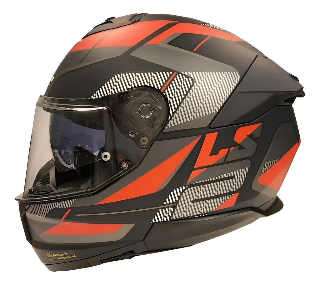 Casco Moto Integral Ls2 Ff808 Stream 2 Road Doble Visor Rpm