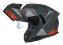 Casco Moto Rebatible Mac Ff166 Blaze Doble Visor Rpm Gris/naranja Magma Mate Xl