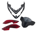 Kit Embellecedores Y Cubre Optica Bajaj Rouser Ns 200 Rojo Y Negro